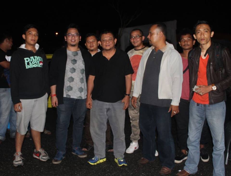 H Jufri Zubir saat menghadiri acara Car Contest di Kota Pekanbaru bersama puluhan komunitas anak muda Pekanbaru